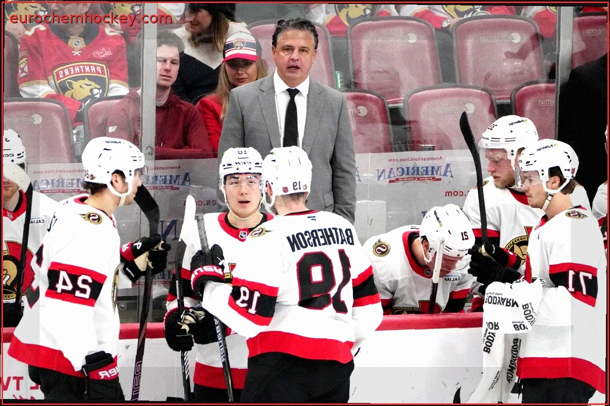 Travis Green's Injury Updates for Senators Remain Unclear; Ullmark Called "Fine"